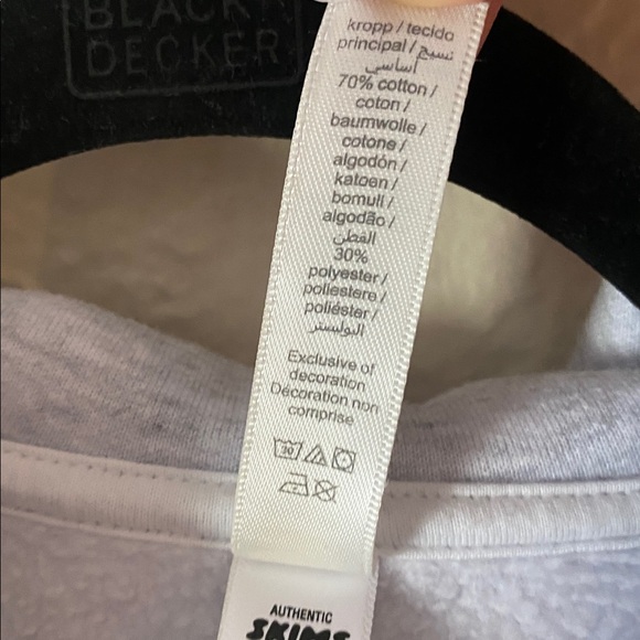 SKIMS Classic Zip Up Hoodie Size XXS Light Heather Grey Oversized Cozy Neutral - Picture 12 of 13